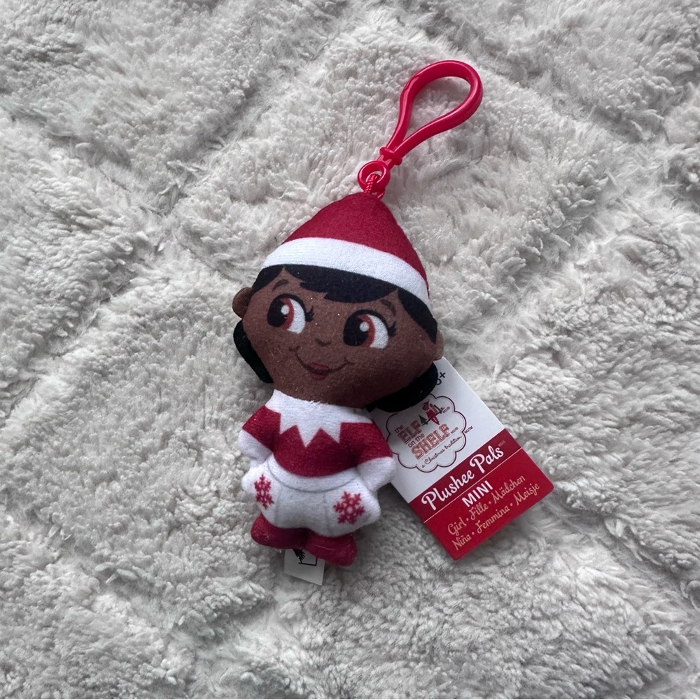 Elf on the Shelf | Mini Plushee Pals Black Girl Elf Keychain